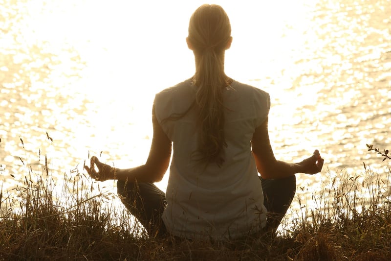 Woman practicing yoga
